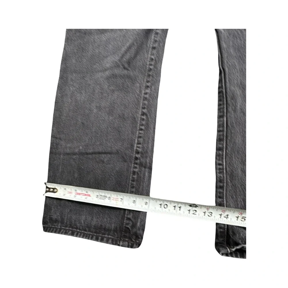Levi's Jeans Mens 36x29 Black 501 Original Straight Leg Button Fly Denim Pants